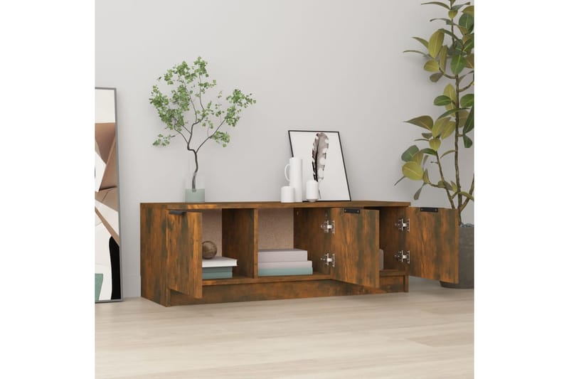 beBasic TV-taso savutammi 102x35x36,5 cm tekninen puu - Ruskea - Huonekalut - TV- & Mediakalusteet - Tv taso & Mediataso