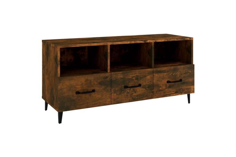 beBasic TV-taso savutammi 102x35x50 cm tekninen puu - Ruskea - Huonekalut - TV- & Mediakalusteet - Tv taso & Mediataso