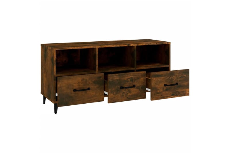 beBasic TV-taso savutammi 102x35x50 cm tekninen puu - Ruskea - Huonekalut - TV- & Mediakalusteet - Tv taso & Mediataso