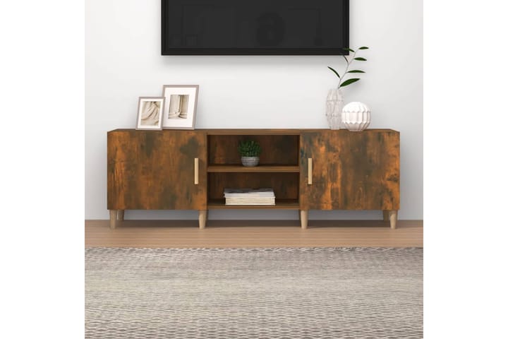 beBasic TV-taso savutammi 150x30x50 cm tekninen puu - Ruskea - Tv taso & Mediataso