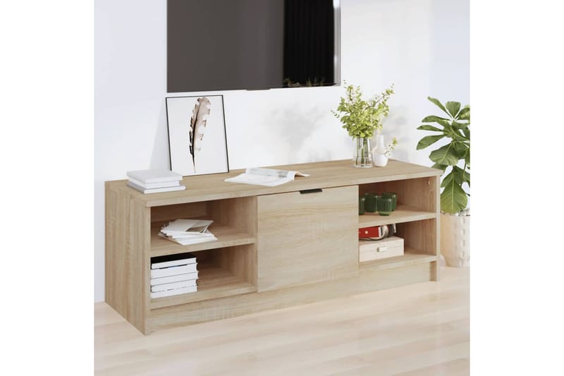 beBasic TV-taso Sonoma-tammi 102x35,5x36,5 cm tekninen puu - Ruskea - Huonekalut - TV- & Mediakalusteet - Tv taso & Mediataso
