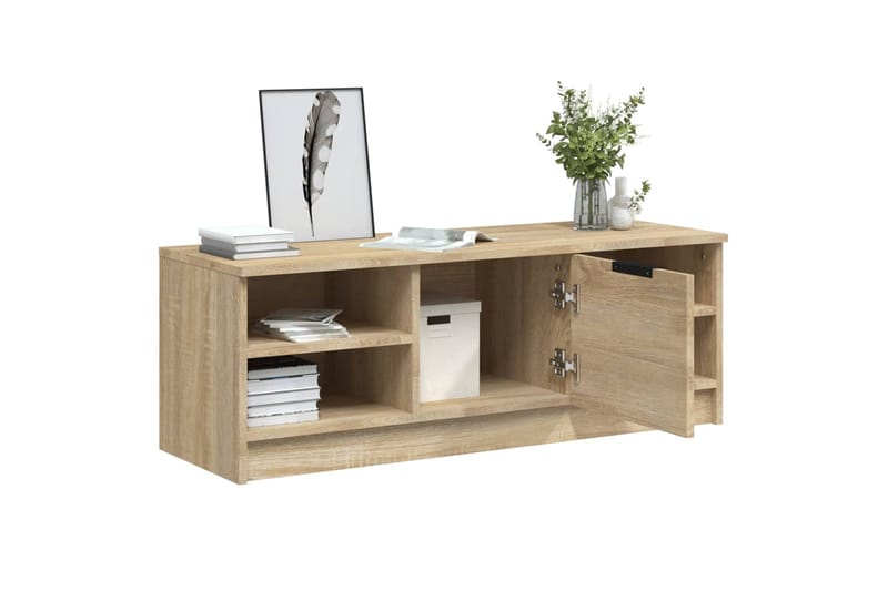 beBasic TV-taso Sonoma-tammi 102x35,5x36,5 cm tekninen puu - Ruskea - Huonekalut - TV- & Mediakalusteet - Tv taso & Mediataso