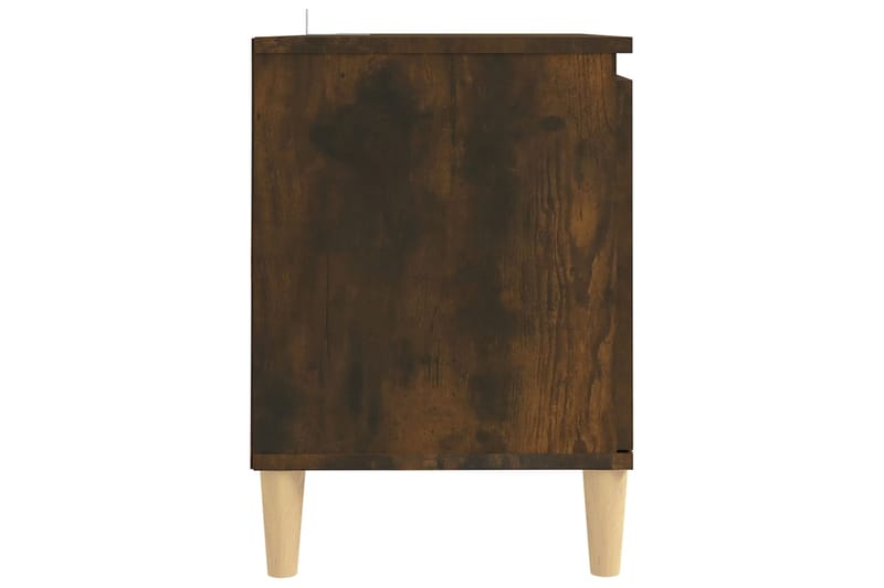 beBasic TV-taso täyspuujaloilla savutammi 103,5x35x50 cm - Ruskea - Huonekalut - TV- & Mediakalusteet - Tv taso & Mediataso