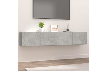 beBasic TV-tasot 2 kpl betoninharmaa 80x30x30 cm tekninen puu - Harmaa - Huonekalut - TV- & Mediakalusteet - Tv taso & Mediataso