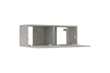 beBasic TV-tasot 2 kpl betoninharmaa 80x30x30 cm tekninen puu - Harmaa - Huonekalut - TV- & Mediakalusteet - Tv taso & Mediataso