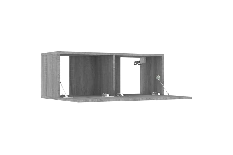 beBasic TV-tasot 2 kpl harmaa Sonoma 80x30x30 cm tekninen puu - Harmaa - Huonekalut - TV- & Mediakalusteet - Tv taso & Mediataso