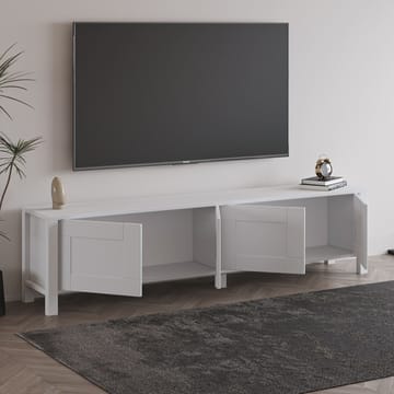 Belor lattialla seisova tv-taso 160 cm säilytyksellä, maalattu puu - Valkoinen - Huonekalut - TV- & Mediakalusteet - Tv taso & Mediataso