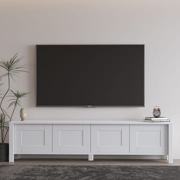 Belor lattialla seisova tv-taso 160 cm säilytyksellä, maalattu puu - Valkoinen - Huonekalut - TV- & Mediakalusteet - Tv taso & Mediataso