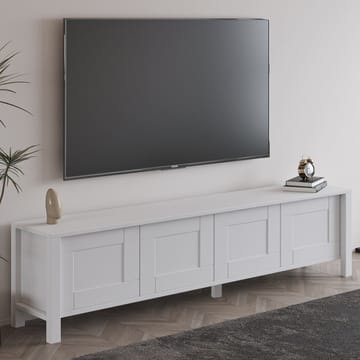 Belor lattialla seisova tv-taso 160 cm säilytyksellä, maalattu puu - Valkoinen - Huonekalut - TV- & Mediakalusteet - Tv taso & Mediataso