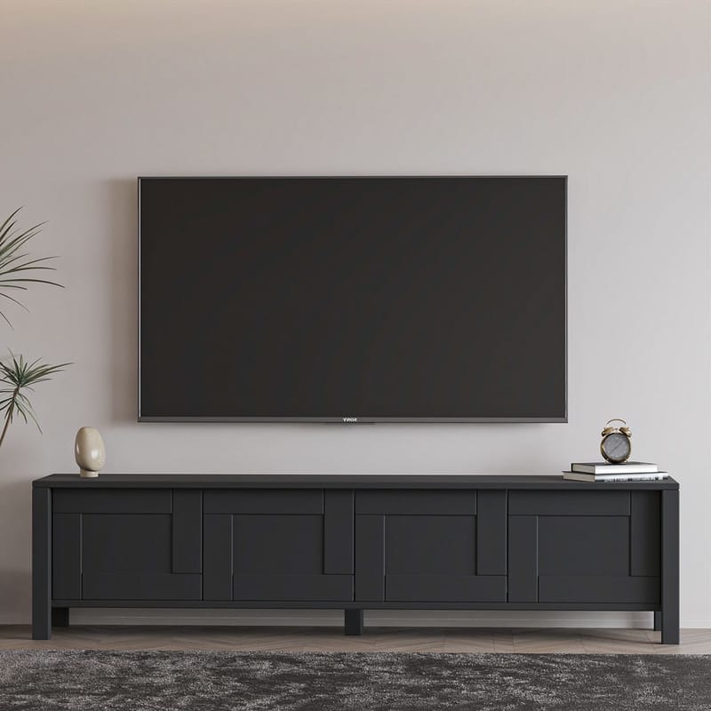 Belor TV-taso 160x45x35 cm - Antrasiitti - Huonekalut - TV- & Mediakalusteet - Tv taso & Mediataso