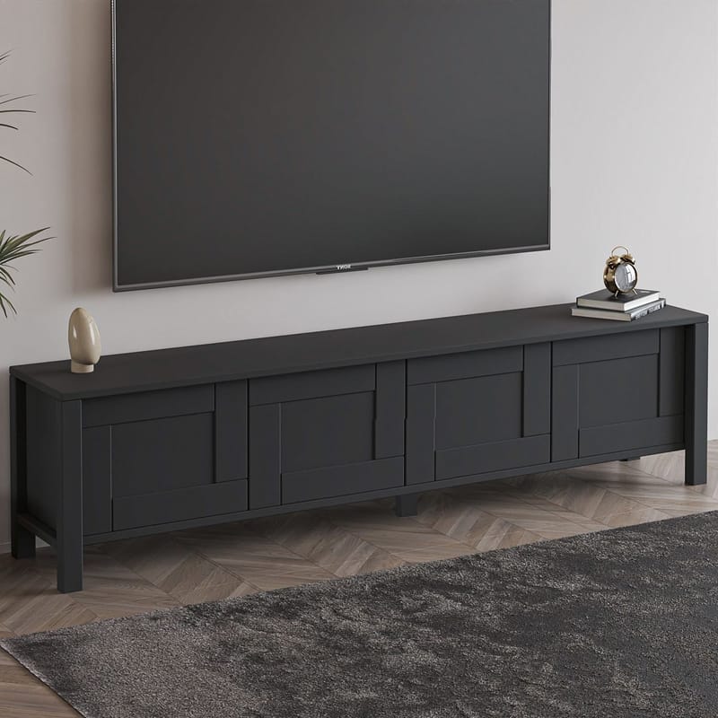 Belor TV-taso 160x45x35 cm - Antrasiitti - Huonekalut - TV- & Mediakalusteet - Tv taso & Mediataso