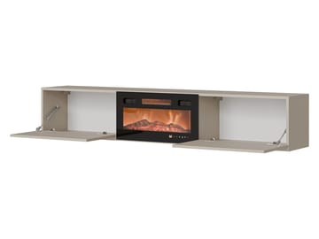 Berik-TV-taso 180 cm - beige ja musta - Huonekalut - TV- & Mediakalusteet - Tv taso & Mediataso