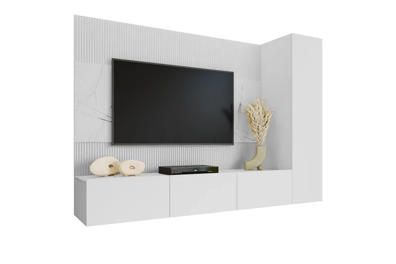 Bernice Tv-Kaappi 220x38 cm, Beige