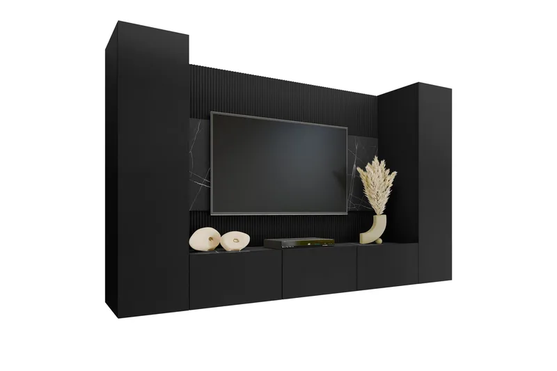 Bernice Tv-Kaappi 260x38 cm, Musta