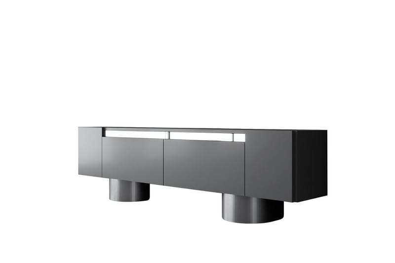 Boheemi TV-taso 180 cm - Hopea/Antrasiitti - Huonekalut - TV- & Mediakalusteet - Tv taso & Mediataso