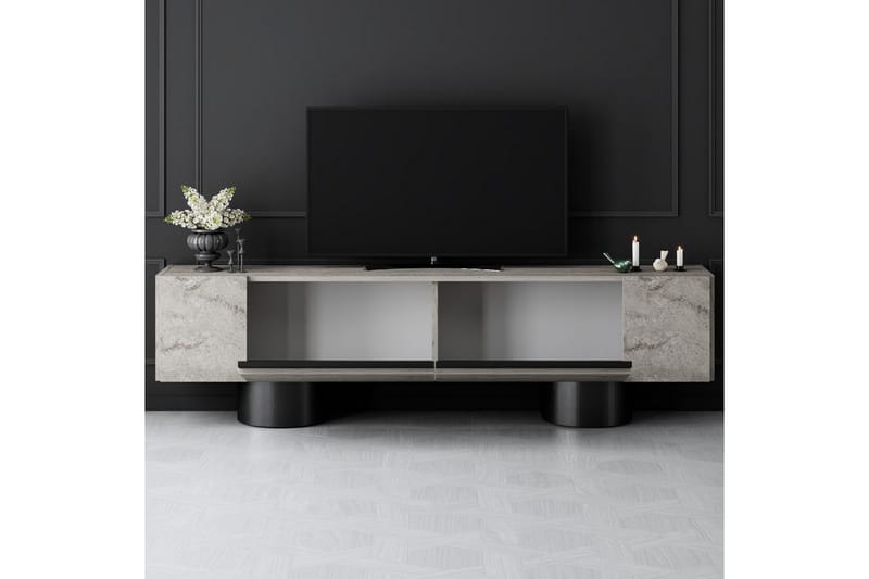 Boheemi TV-taso 180 cm - Luonnollinen/Musta - Huonekalut - TV- & Mediakalusteet - Tv taso & Mediataso