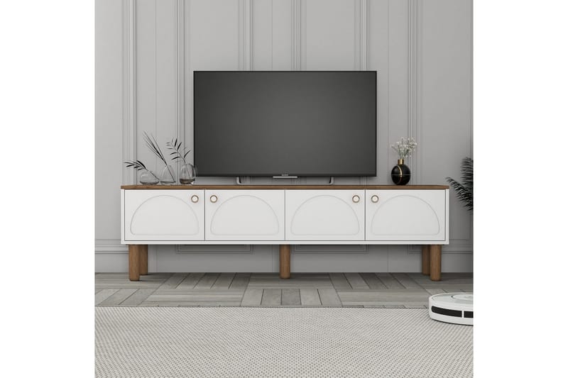 Boheemi TV-taso 180 cm - Valkoinen - Huonekalut - TV- & Mediakalusteet - Tv taso & Mediataso
