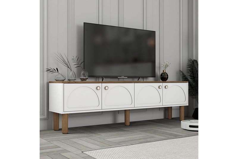 Boheemi TV-taso 180 cm - Valkoinen - Huonekalut - TV- & Mediakalusteet - Tv taso & Mediataso