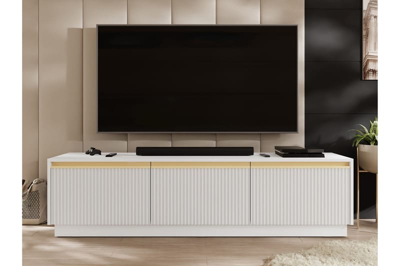 Bolstan TV-taso 182 cm - Valkoinen - Huonekalut - TV- & Mediakalusteet - Tv taso & Mediataso