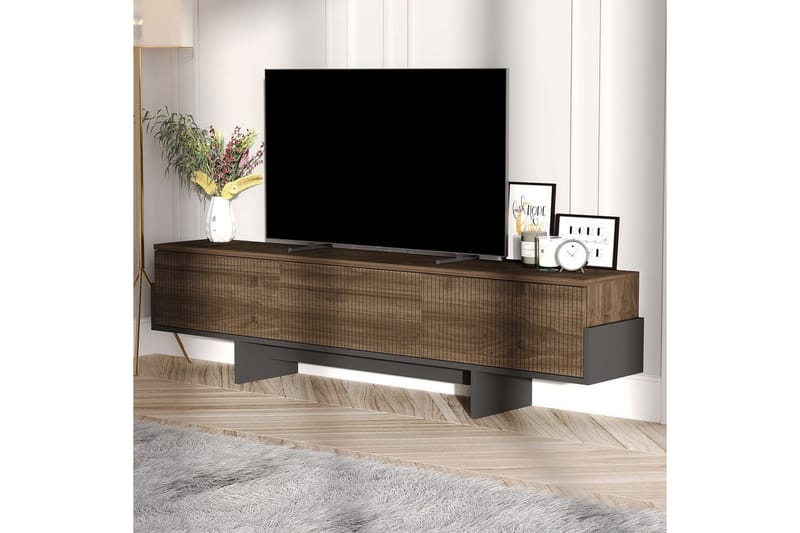 Brin TV-taso 180 cm - Ruskea/Musta - Huonekalut - TV- & Mediakalusteet - Tv taso & Mediataso