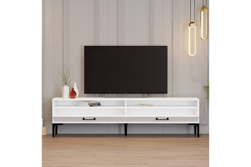 Brutorp Tv-taso 180 cm - Valkoinen - Huonekalut - TV- & Mediakalusteet - Tv taso & Mediataso
