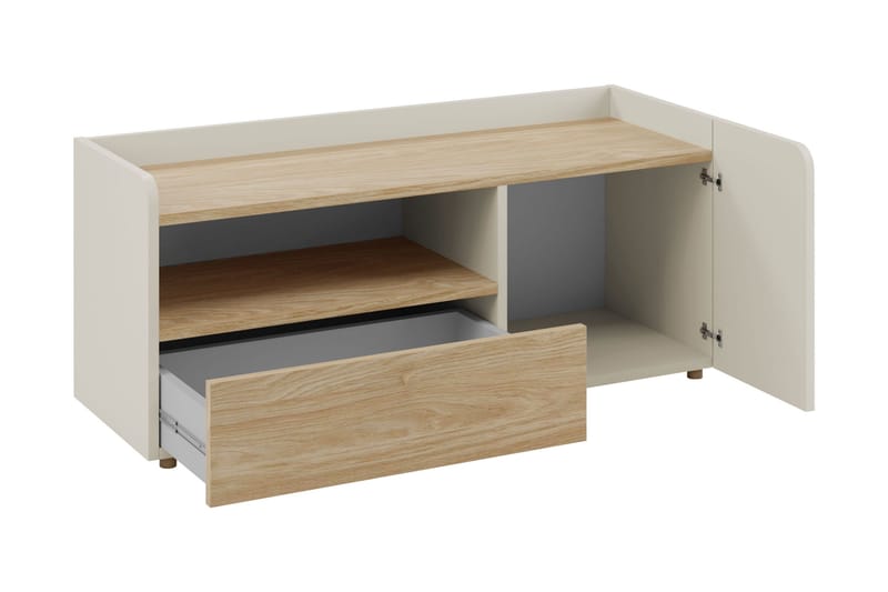 Buhan TV-taso 120 cm - Beige / Ruskea - Huonekalut - TV- & Mediakalusteet - Tv taso & Mediataso