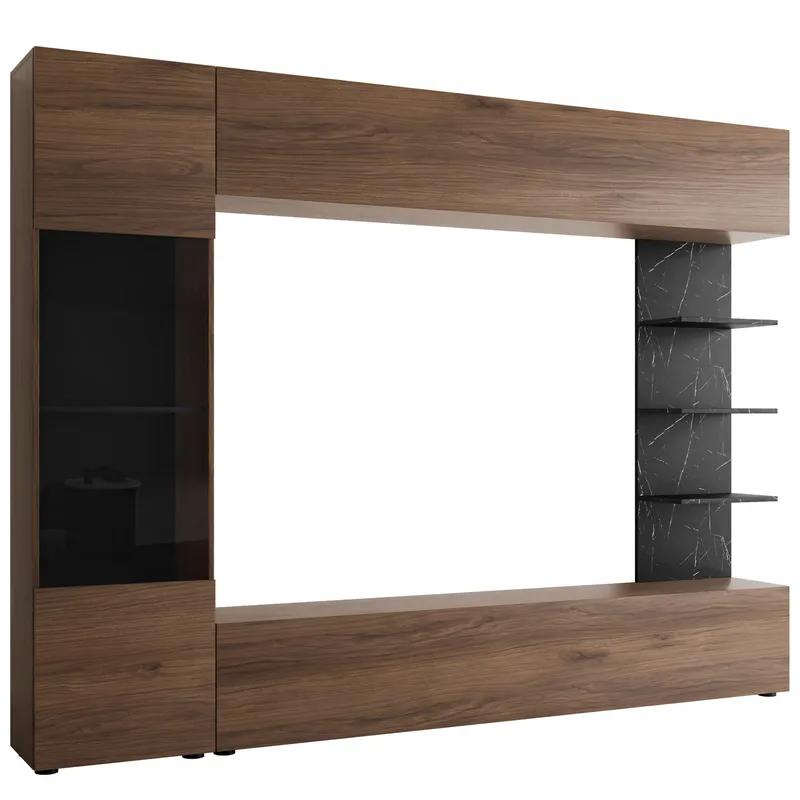 Bunda TV-seinäyksikkö 250 cm, ruskea