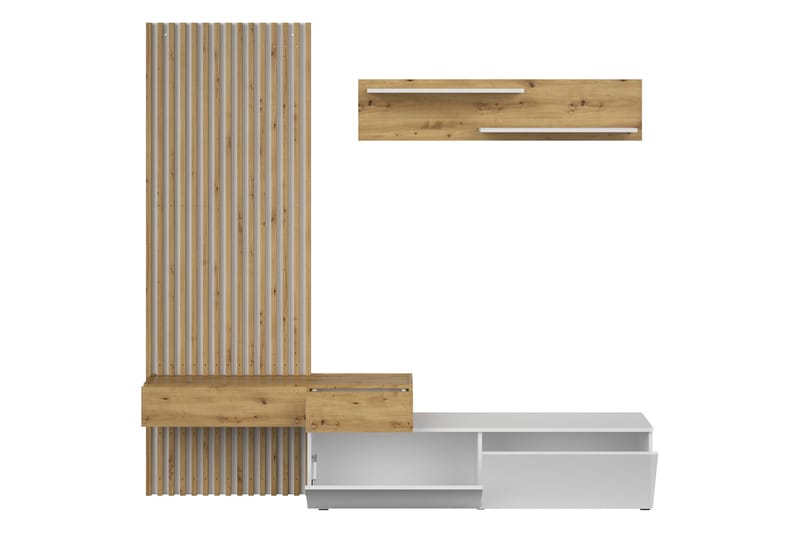 Bunkar TV-huonekalusetti 210x43 cm - Ruskea / Musta - Huonekalut - TV- & Mediakalusteet - TV-kalustepaketti