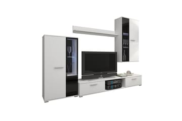 Bunta TV-huonekalusetti 235x40 cm - Valkoinen - Huonekalut - TV- & Mediakalusteet - TV-kalustepaketti