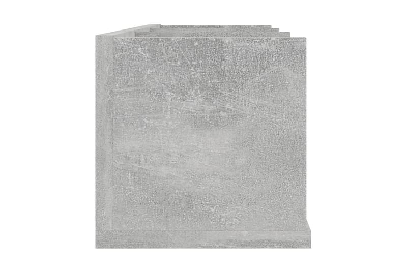 CD-seinähylly betoninharmaa 75x18x18 cm lastulevy - Harmaa - Huonekalut - TV- & Mediakalusteet - CD-hylly & DVD-hylly