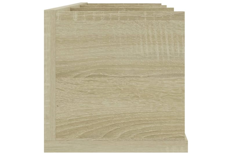 CD-seinähylly Sonoma-tammi 75x18x18 cm lastulevy - Beige - Huonekalut - TV- & Mediakalusteet - CD-hylly & DVD-hylly