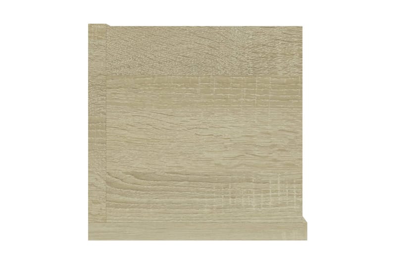 CD-seinähylly Sonoma-tammi 100x18x18 cm lastulevy - Beige - CD-hylly & DVD-hylly