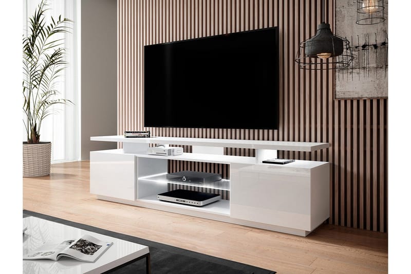 Ceasar TV-taso 180 cm - Valkoinen - Huonekalut - TV- & Mediakalusteet - Tv taso & Mediataso