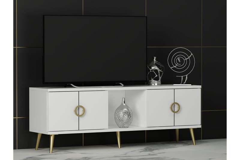 Cey Tv-taso 120 cm - Valkoinen - Huonekalut - TV- & Mediakalusteet - Tv taso & Mediataso