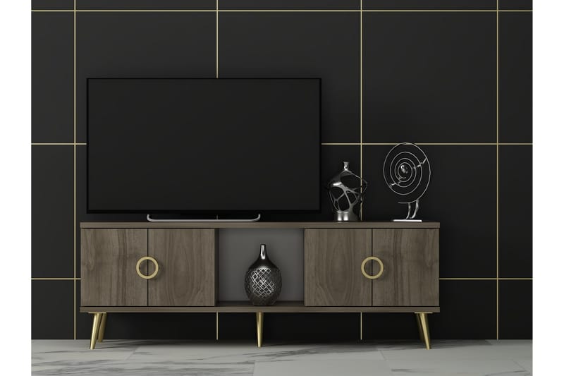 Cey Tv-taso 120 cm - Pähkinäpuu - Huonekalut - TV- & Mediakalusteet - Tv taso & Mediataso