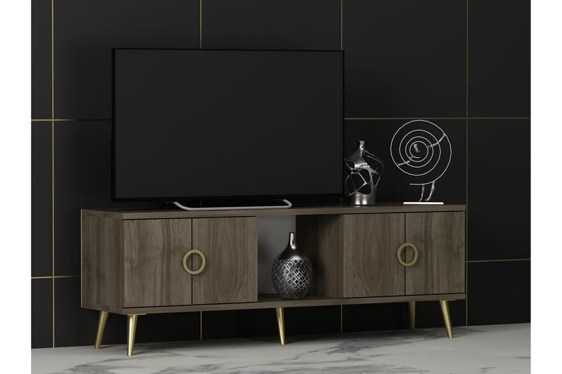 Cey Tv-taso 120 cm - Pähkinäpuu - Huonekalut - TV- & Mediakalusteet - Tv taso & Mediataso