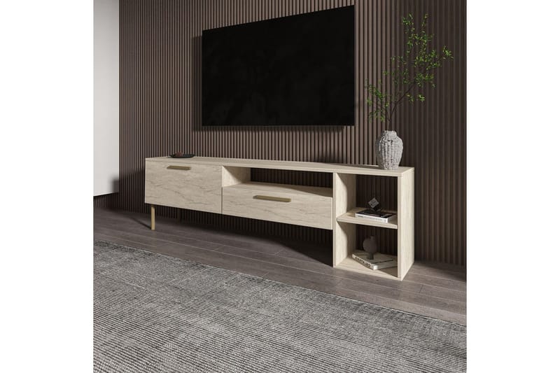 Chaclla TV-taso 150 cm - Beige - Huonekalut - TV- & Mediakalusteet - Tv taso & Mediataso