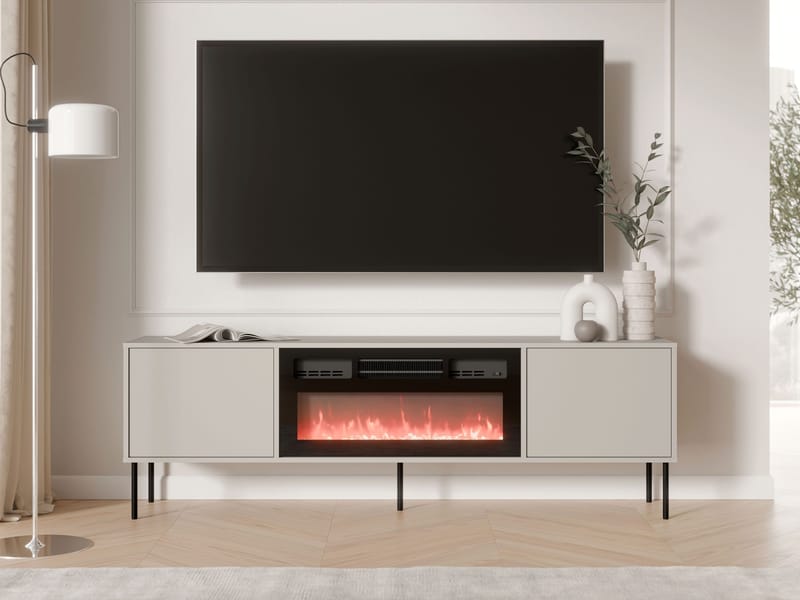 Claven-tv-taso 183 cm - beige - Huonekalut - TV- & Mediakalusteet - Tv taso & Mediataso