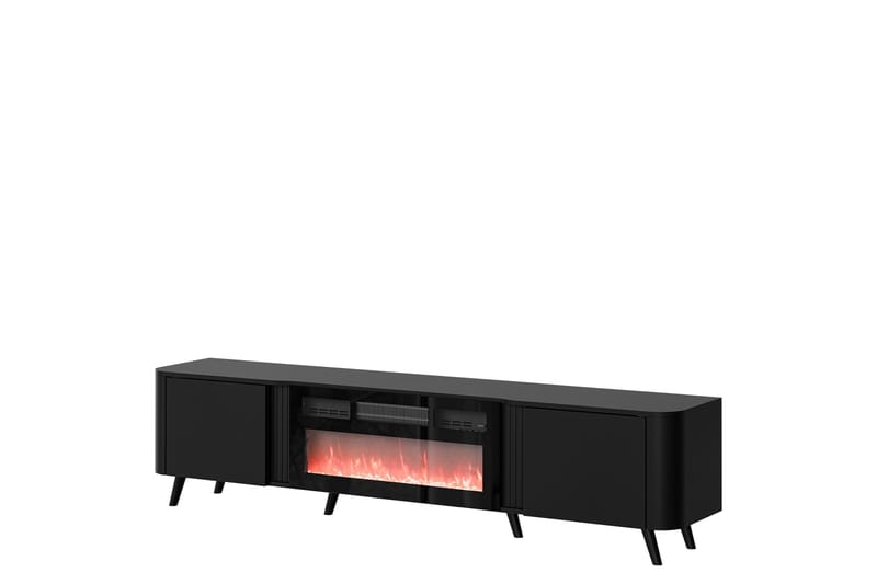 Clement TV-taso 200 cm Musta, Musta