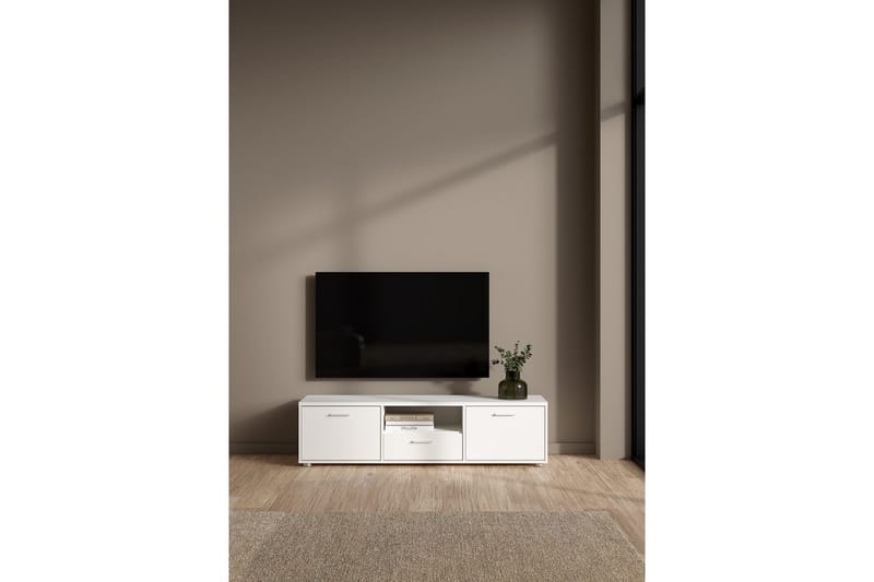 Cristian TV-taso 147 cm - Valkoinen - Huonekalut - TV- & Mediakalusteet - Tv taso & Mediataso