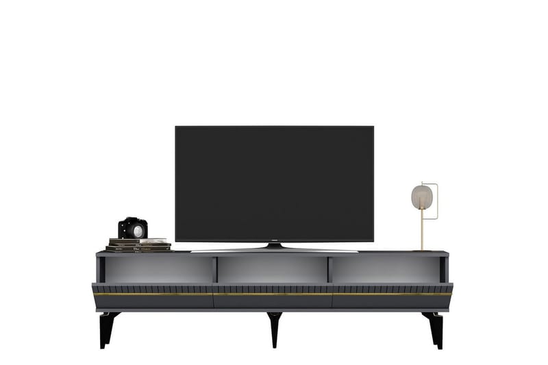 Defneia TV-taso 180 cm - Kulta/Antrasiitti - Huonekalut - TV- & Mediakalusteet - Tv taso & Mediataso
