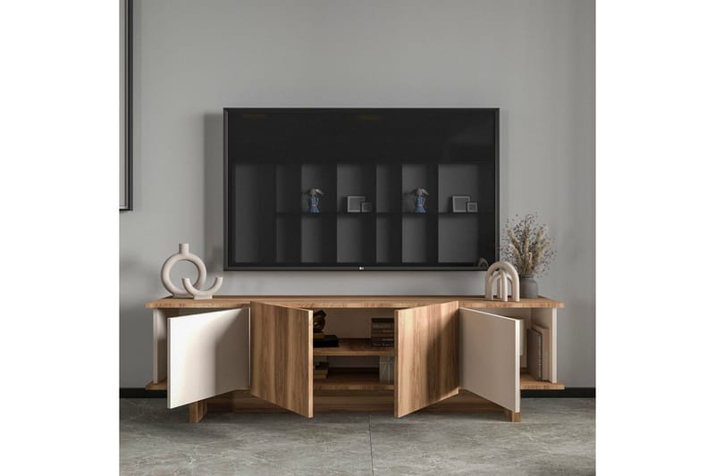 Diannare TV-taso 180 cm - Beige/Keskisävyinen puu - Huonekalut - TV- & Mediakalusteet - Tv taso & Mediataso