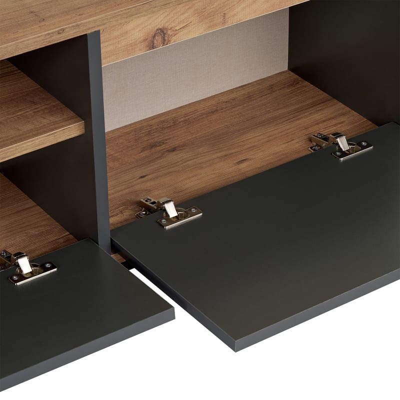 Domar TV-taso 160 cm - Antrasiitti, Atlantic-mänty - Huonekalut - TV- & Mediakalusteet - Tv taso & Mediataso