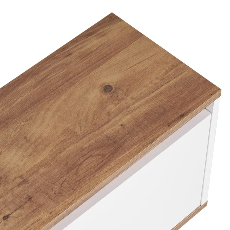 Domar TV-taso 160 cm - Atlantic-mänty, valkoinen - Huonekalut - TV- & Mediakalusteet - Tv taso & Mediataso