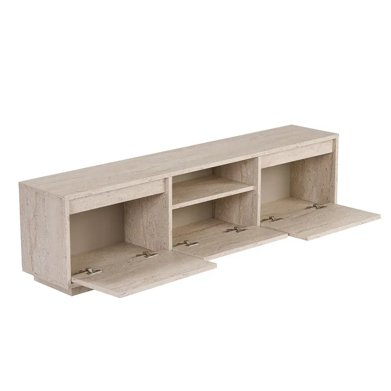 Domar TV-taso 160 cm - Travertiini - Huonekalut - TV- & Mediakalusteet - Tv taso & Mediataso
