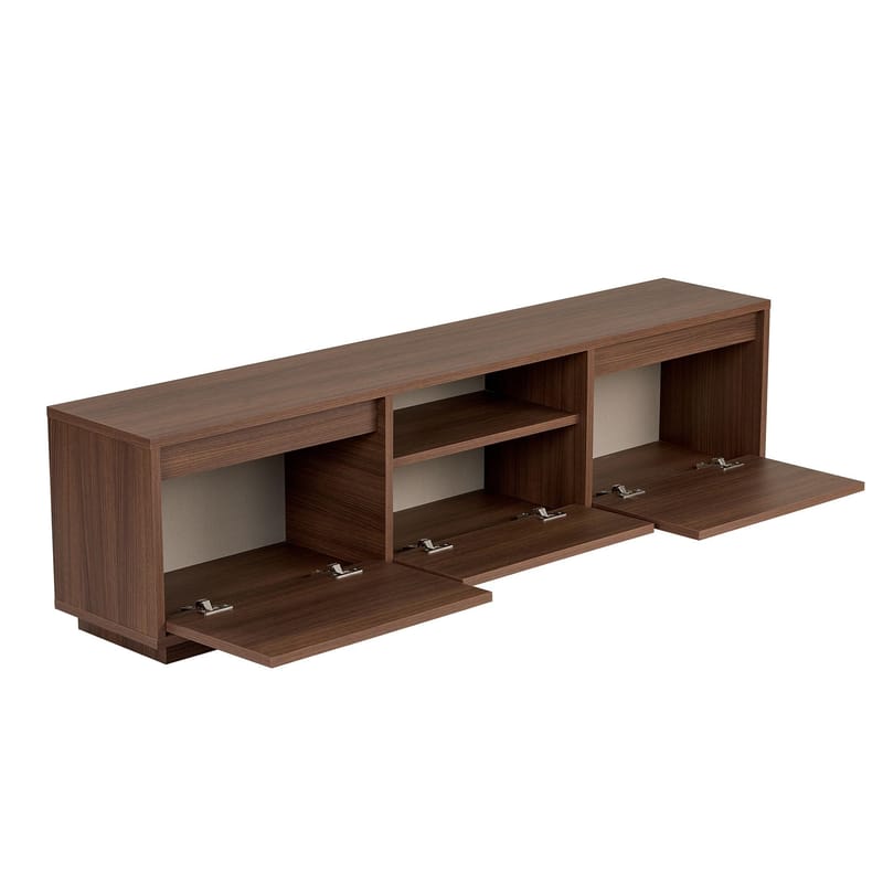 Domar TV-taso 160 cm - Walnut - Huonekalut - TV- & Mediakalusteet - Tv taso & Mediataso