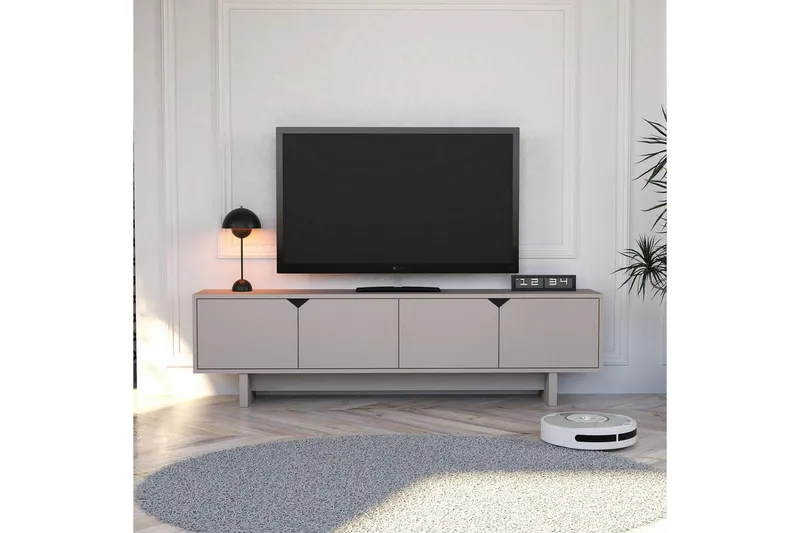 Edrion TV-taso 180 cm - Beige - Huonekalut - TV- & Mediakalusteet - Tv taso & Mediataso