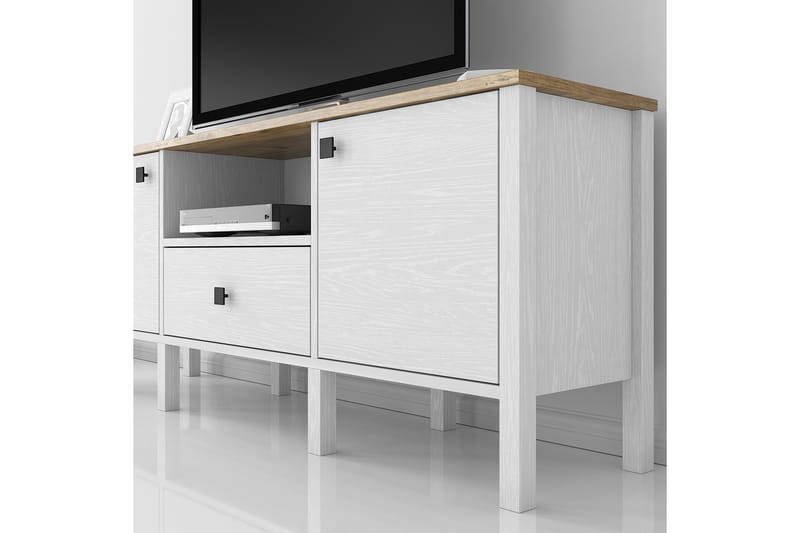 Elspet Tv-taso 150 cm - Ruskea/Valkoinen - Huonekalut - TV- & Mediakalusteet - Tv taso & Mediataso