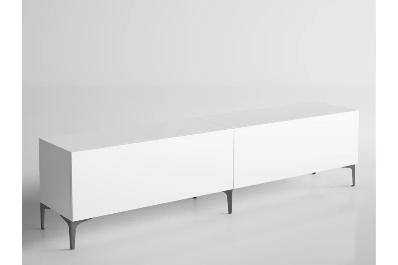 Elspet Tv-taso 200 cm, Valkoinen