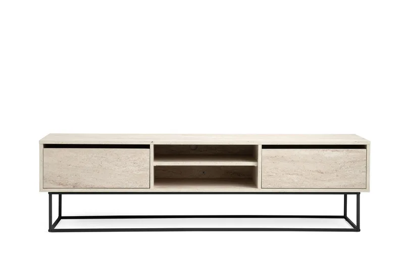 Escape Tv-taso 180 cm, Musta/Marmori